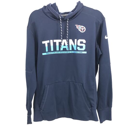 Nike NFL Tennessee Titans Blue Hoodie Pullover Sweatshirt Size M - Picture 1 of 10
